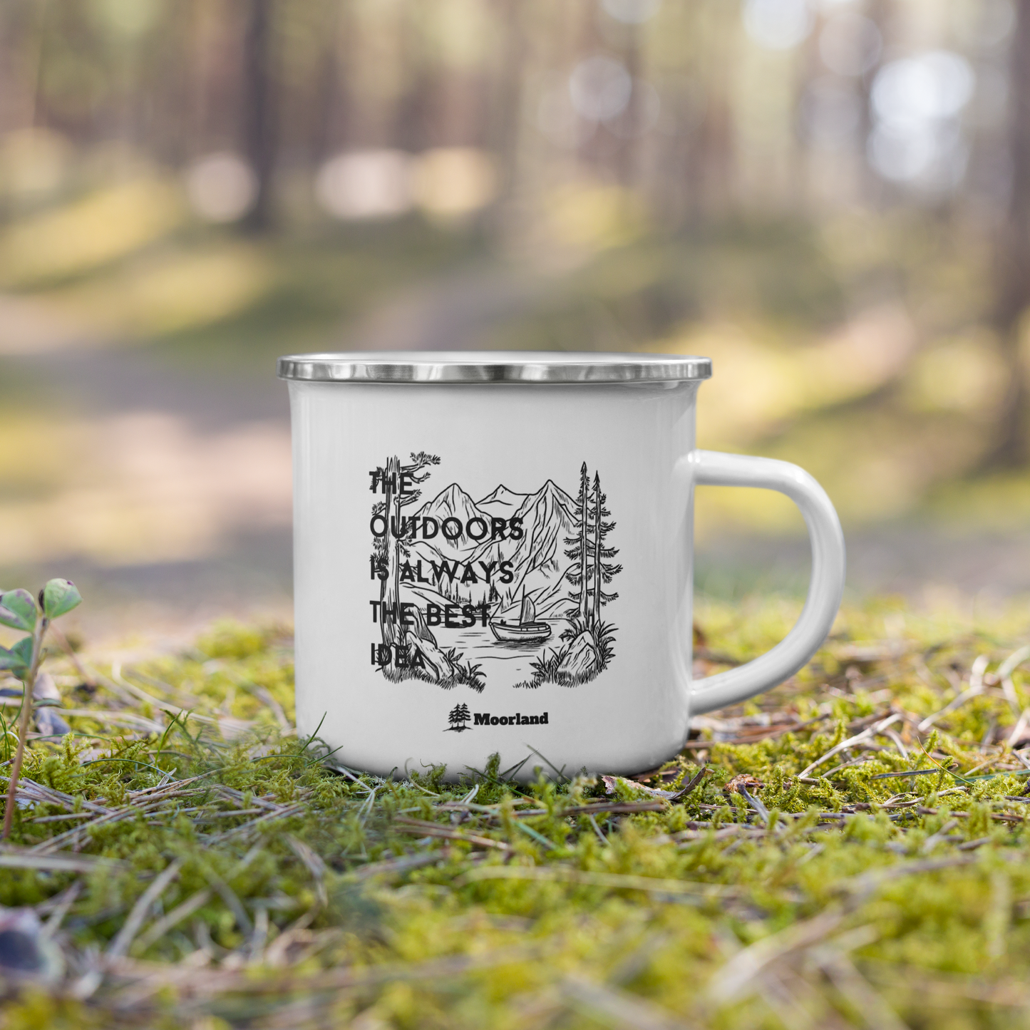 The Outdoors Enamel Mug