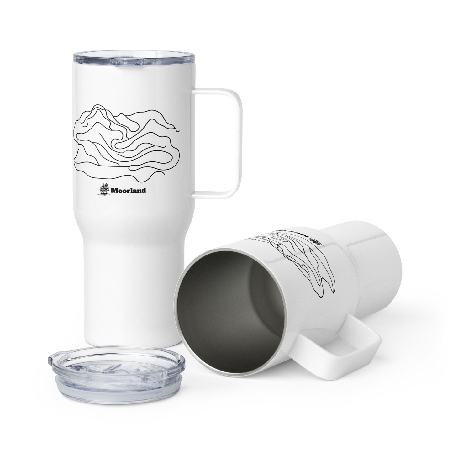 Topo Travel Mug with a Handle