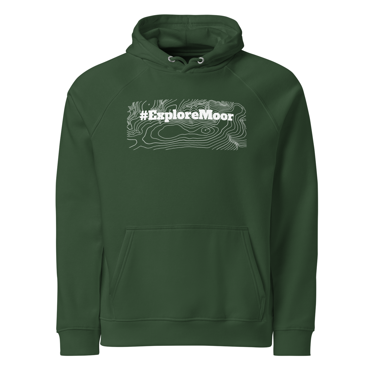 Dunkery Beacon Topography #ExploreMoor Eco Hoodie