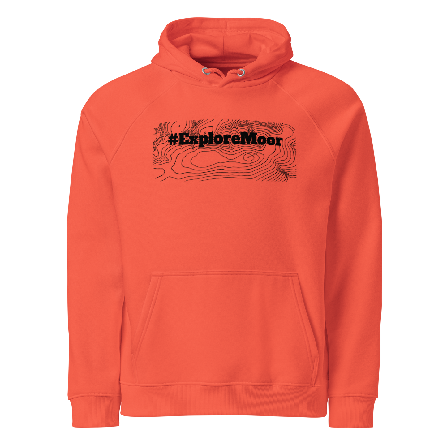 Dunkery Beacon Topography #ExploreMoor Eco Hoodie