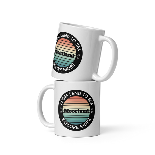 Land to Sea White Glossy Mug